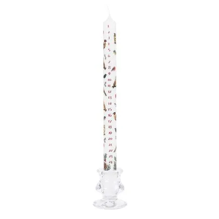Winter Birds Advent Candle